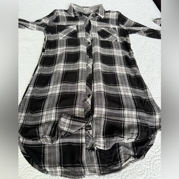 Rails Black and White Plaid Mini Dress - Picture 8 of 11